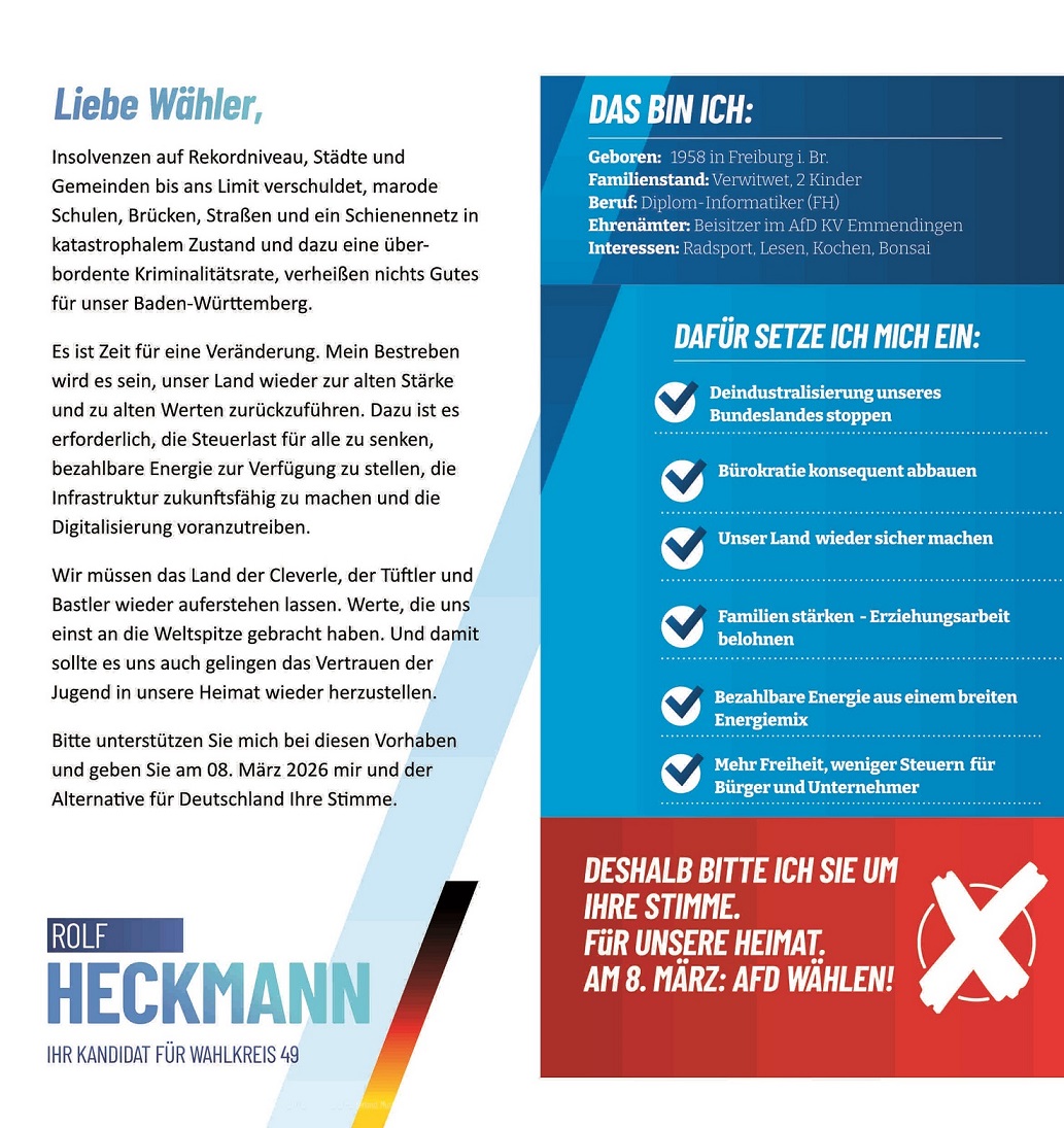 Flyer Heckmann rück