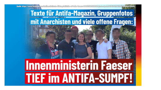 Faeser im ANTIFA Sumpf